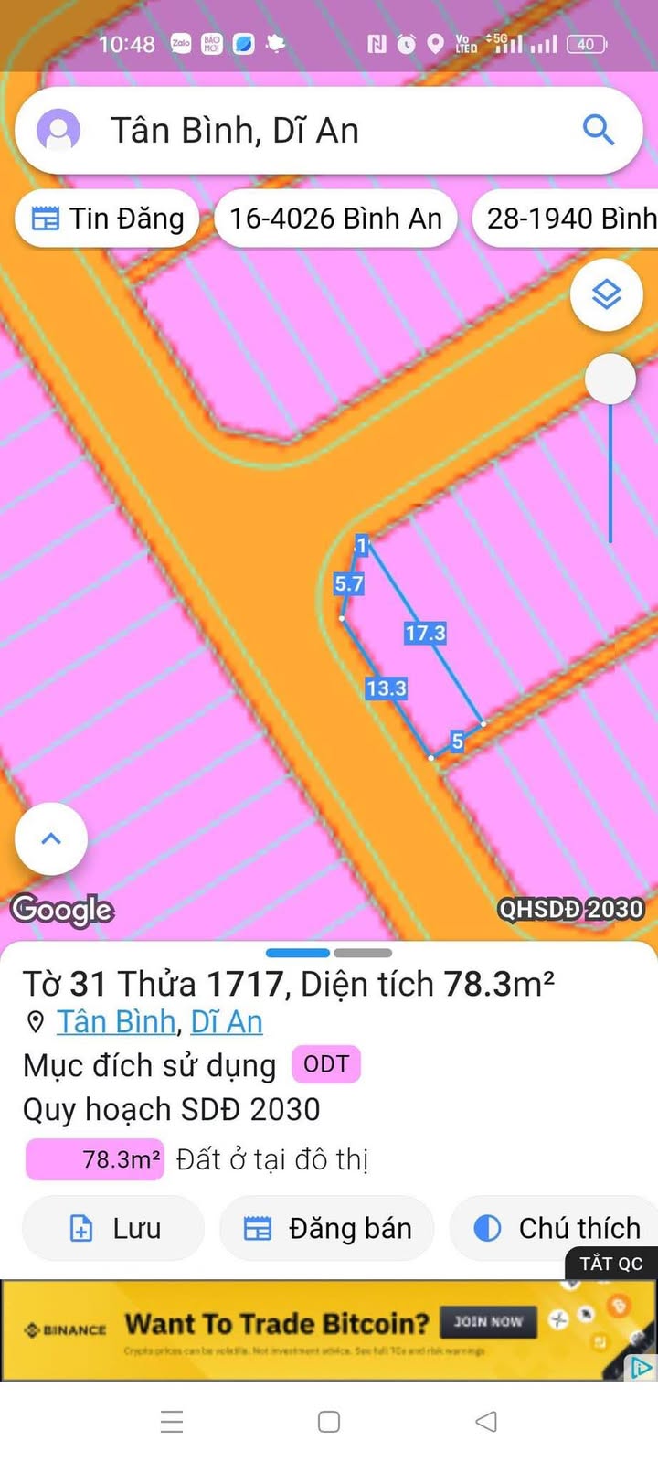 Đất nền Lê Phong Tân Bình, Dĩ An 78m² giá 4.1 tỷ - Lô góc 2 mặt tiền đẹp