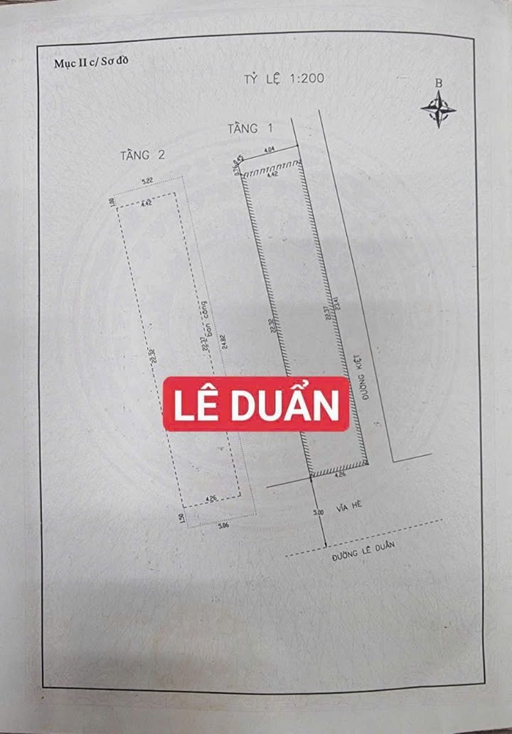 Bán đất 101m² tại Đường Lê Duẩn, Đà Nẵng giá 28.5 tỷ - Tặng nhà 2 tầng mặt tiền!