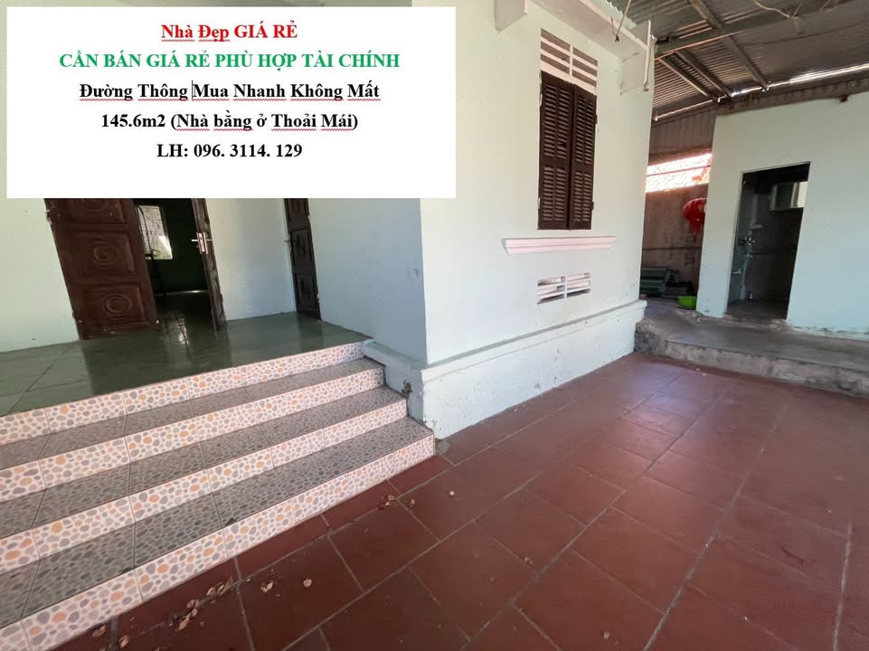 Nhà C4 Mái Bằng Cửa Nam 145.6m² giá tốt - Phong thủy Nở Hậu