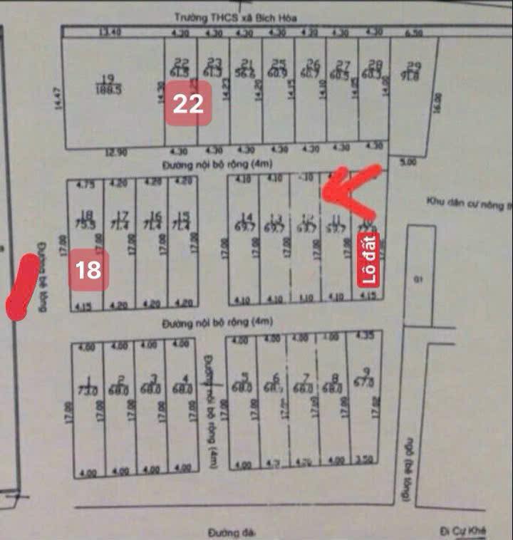 Đất lô góc Bích Hòa, Thanh Oai 75.5m² giá chỉ 10 triệu/m² - Cơ hội kinh doanh tuyệt vời!