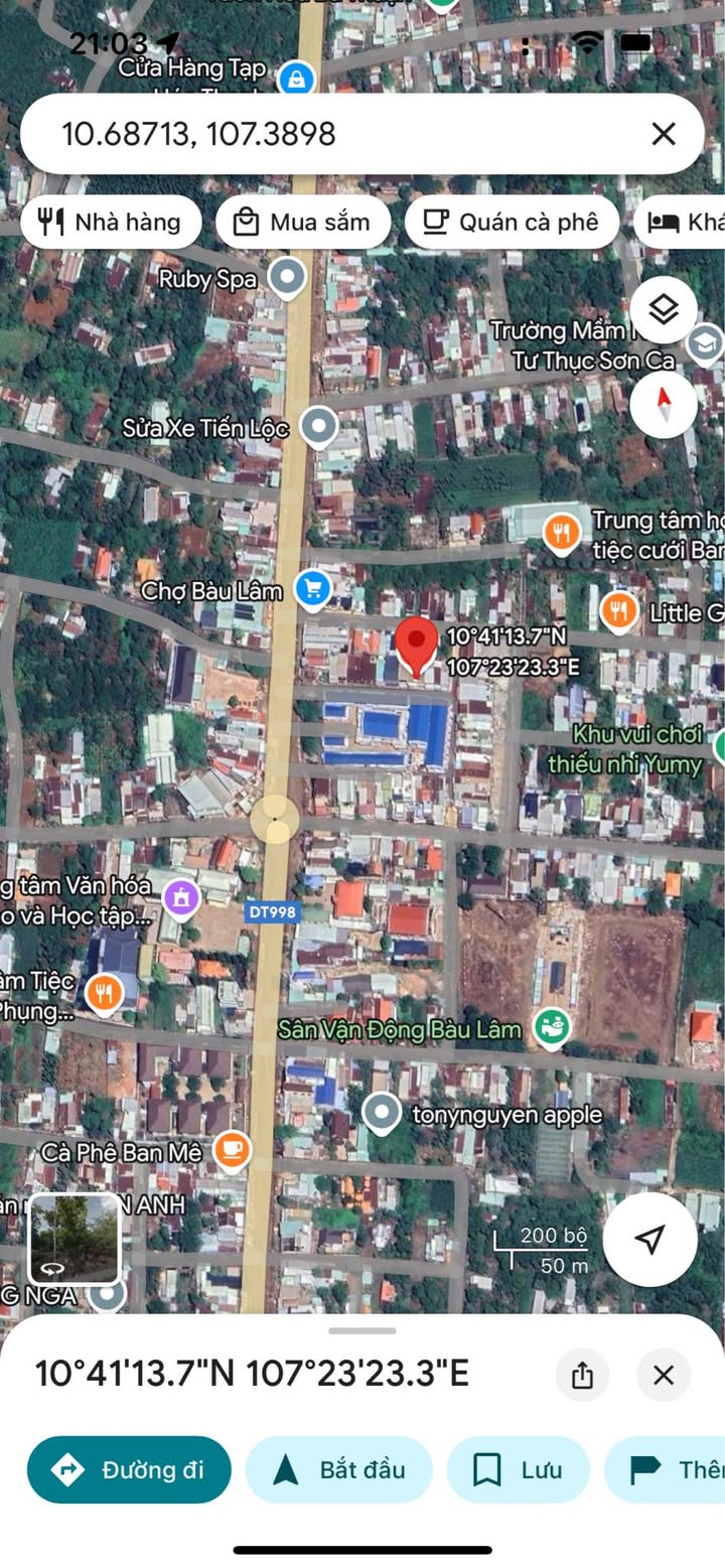 Đất nền Bàu Lâm - Xuyên Mộc 108m² giá 1.55 tỷ - Kinh doanh sầm uất!