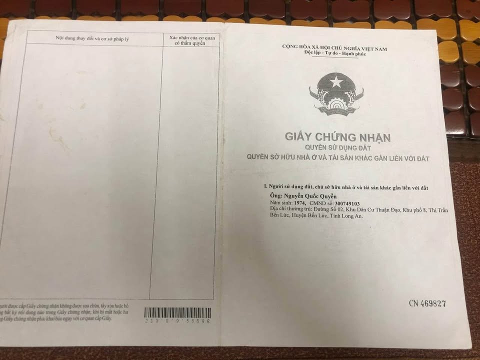 Đất nền 300m² tại Mỹ Yên, Bến Lức - Giá thỏa thuận, chính chủ bán!