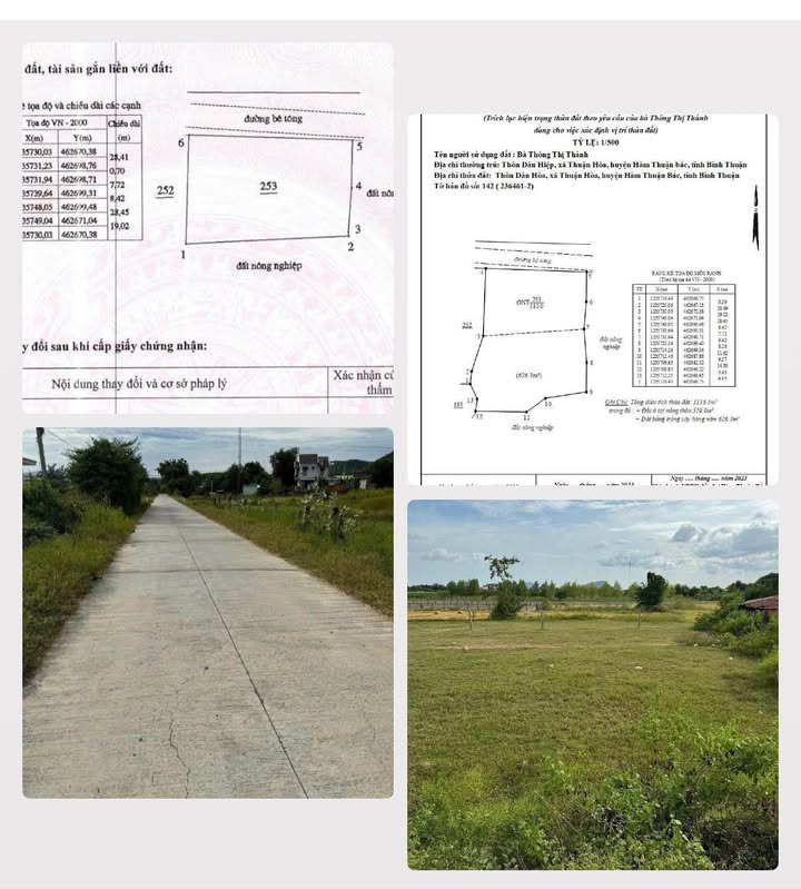 Đất thổ cư 510m² tại thôn Dân Hòa, giá 1.1 tỷ - Chính chủ bán gấp!