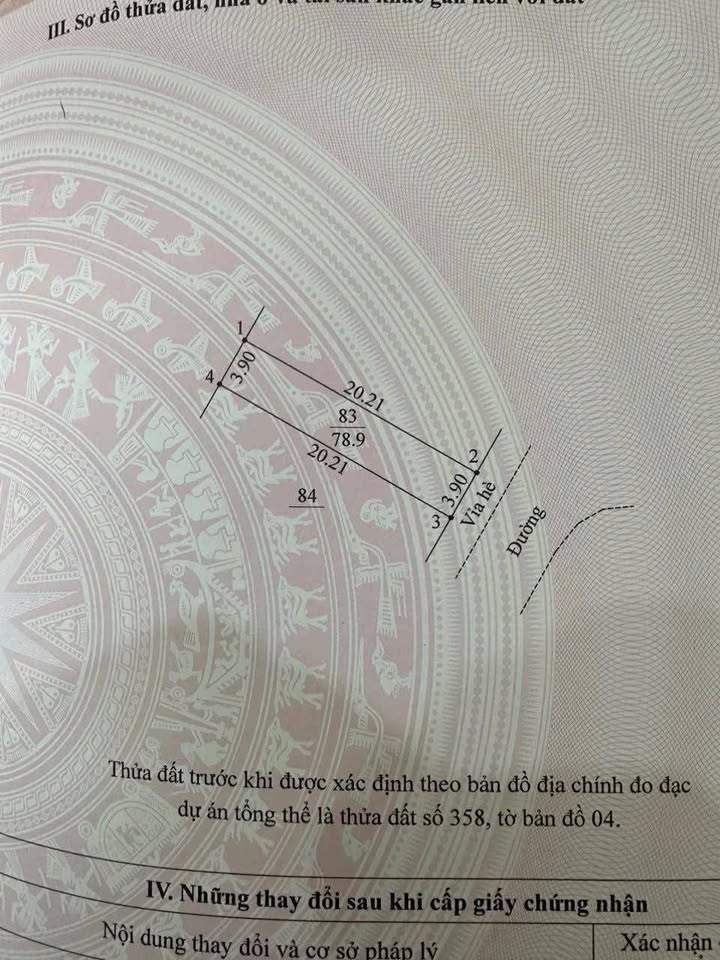 Lô đất dịch vụ Trạm Trôi, Hoài Đức 78,9m² giá 1,3 tỷ - Vị trí đắc địa, đầu tư sinh lời!