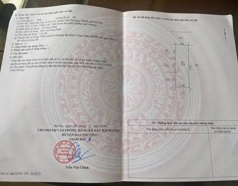 Đất nền 52m² Đường An Thịnh, Đan Phượng chỉ 700 triệu - Sổ đỏ chính chủ!