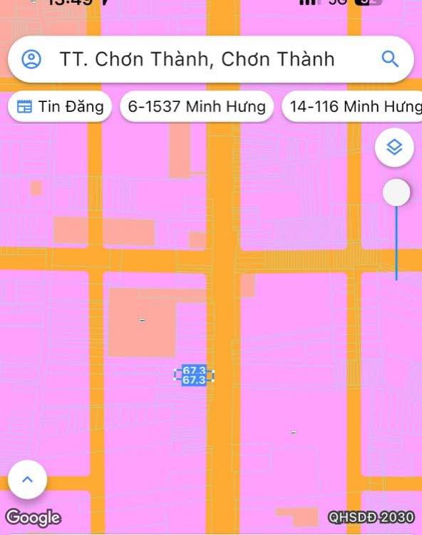 Đất mặt đường Quốc lộ 13, phường Hưng Long, 1120m² - Giá cực rẻ, cơ hội đầu tư tốt!