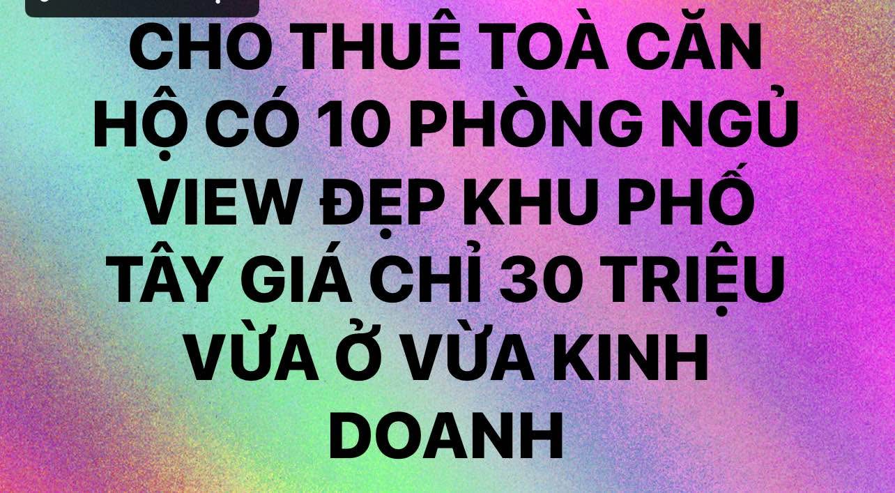 Căn hộ cho thuê tại Lộc Thọ, Nha Trang 240m² giá 30 triệu – Đầy đủ tiện nghi!