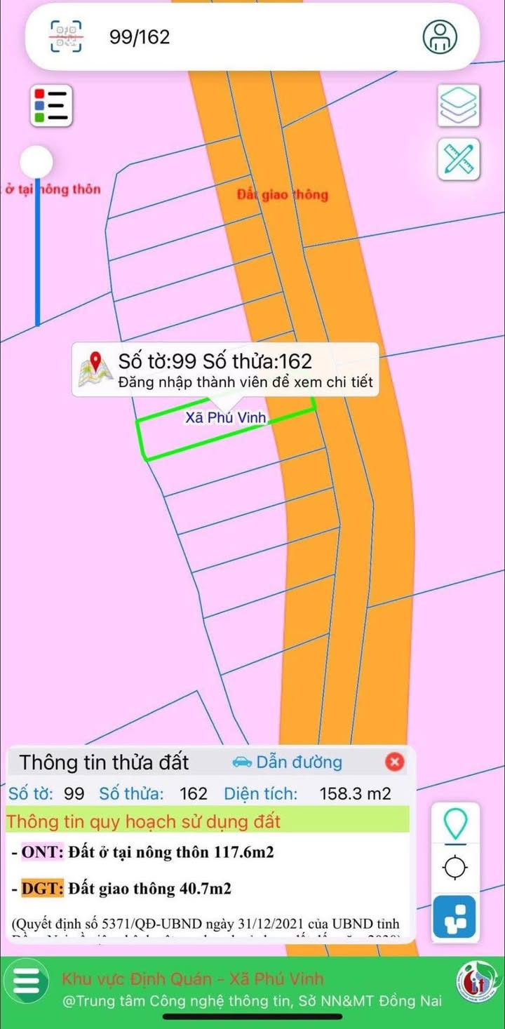 Đất nền thổ cư 156m² mặt tiền trục chính ấp 2 Phú Tân - Chỉ 390 triệu