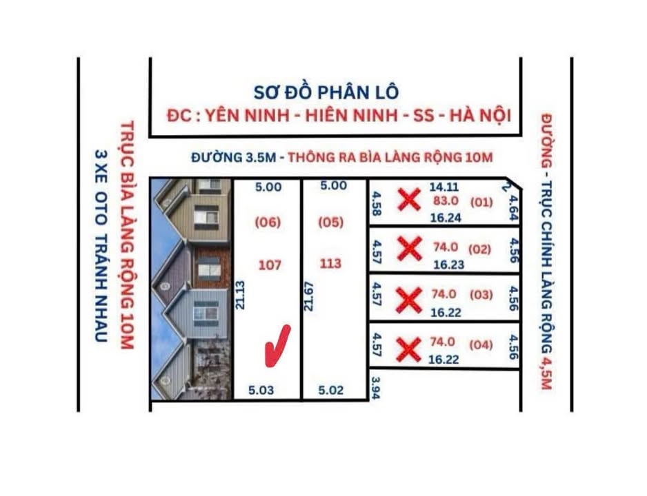 Đất nền Yên Ninh - Xã Nội Bài 113m² giá chỉ từ 2 triệu - Cơ hội đầu tư tuyệt vời!