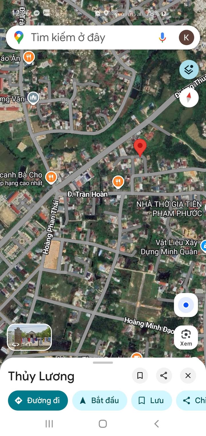 Đất nền Thủy Lương, Hương Thủy 210m² giá 900 triệu - Cơ hội đầu tư tuyệt vời!