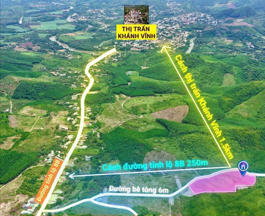 Đất thổ cư xã Tây Khánh Vĩnh 1119m² giá 1.1 tỷ - Cơ hội đầu tư tuyệt vời!