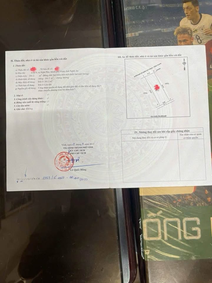 Đất kinh doanh mặt đường Mai Lão Bảng, Nghi Phú 201m² giá 8 tỷ - Cơ hội đầu tư sinh lời!