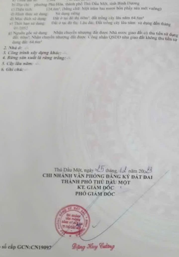 Đất nền Phú Hoà 125m² giá 2 tỷ - Tiềm năng đầu tư lớn!