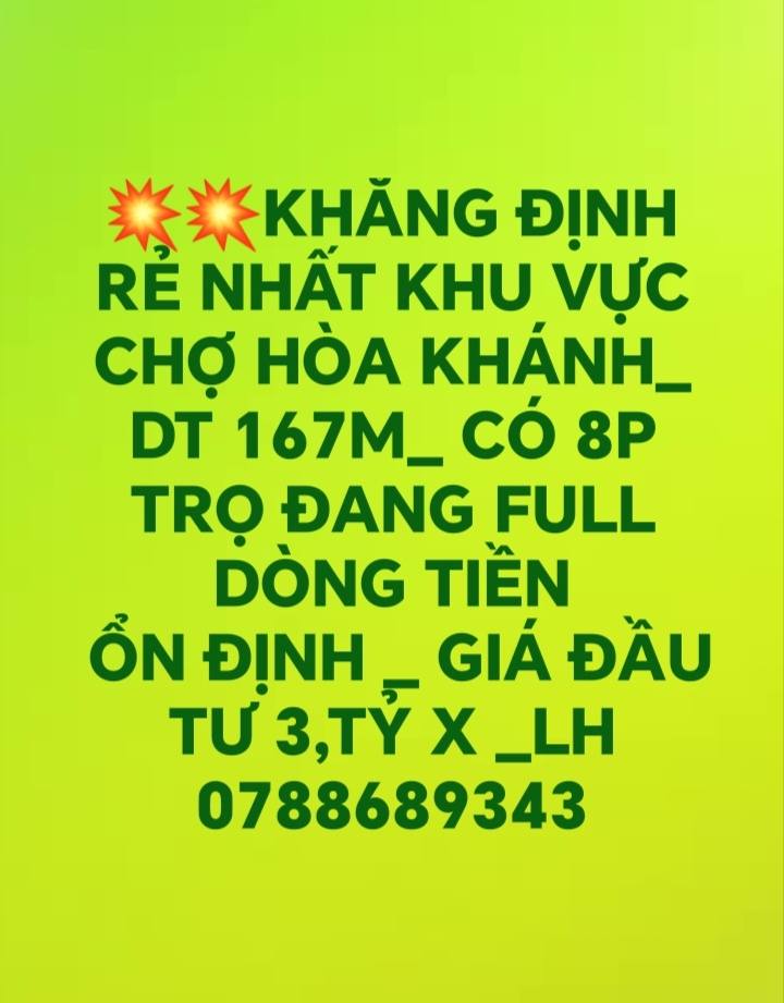 Nhà phố Hòa Khánh Đà Nẵng 167m² giá 3 tỷ - Đầu tư sinh lời ổn định!