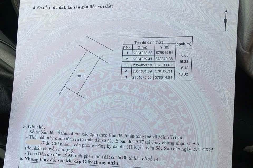 Đất nền thổ cư 100m² tại thôn Gò Gạo, Sóc Sơn - Đầu tư sinh lời ngay!