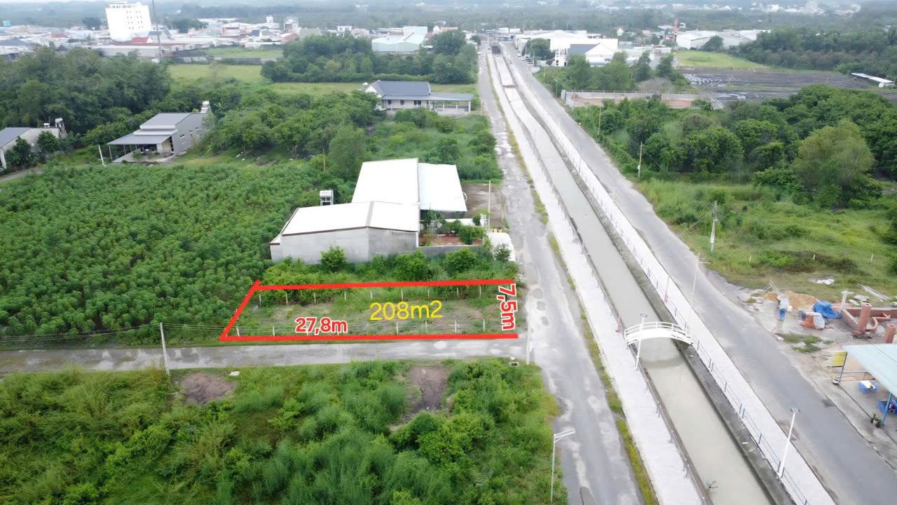 Đất thương mại dịch vụ 208.5m² tại Phước Đông, Gò Dầu - Tiềm năng đầu tư lớn!