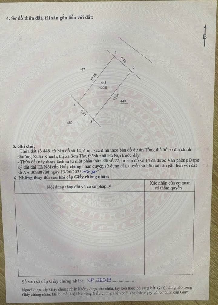 Đất nền Xuân Khanh 122,5m² giá 1 tỷ - Sổ đỏ chính chủ, ô tô vào tận nơi!