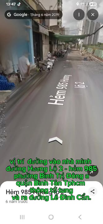 Nhà đẹp 5 tầng hẻm 985 đường Hương Lộ 2, quận Bình Tân - Chỉ 7.3 tỷ, thương lượng!