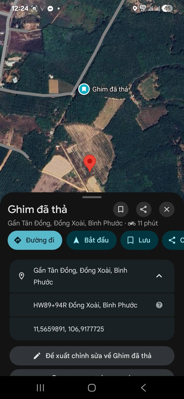 Đất nền 1ha8 Tân Đồng - Đồng Xoài giá 21 tỷ - Cơ hội đầu tư hấp dẫn!