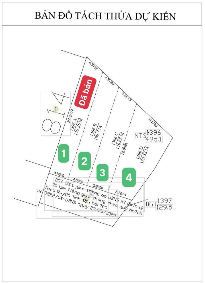 Đất nền Tân Bình, Vĩnh Cửu 121.5m² giá 1.45 tỷ - Vị trí thuận lợi, sổ hồng chính chủ!