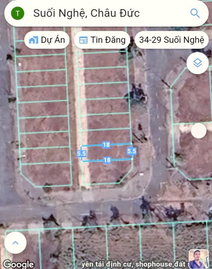Đất dự án TDC Sonaderzi Hữu Phước, Châu Đức, 90m² giá 1.35 tỷ - Sổ đỏ chính chủ!