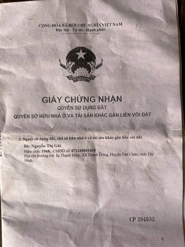 Đất thổ cư 400m² xã Thạnh Đông, huyện Tân Châu giá thương lượng - Đầu tư sinh lời ngay!