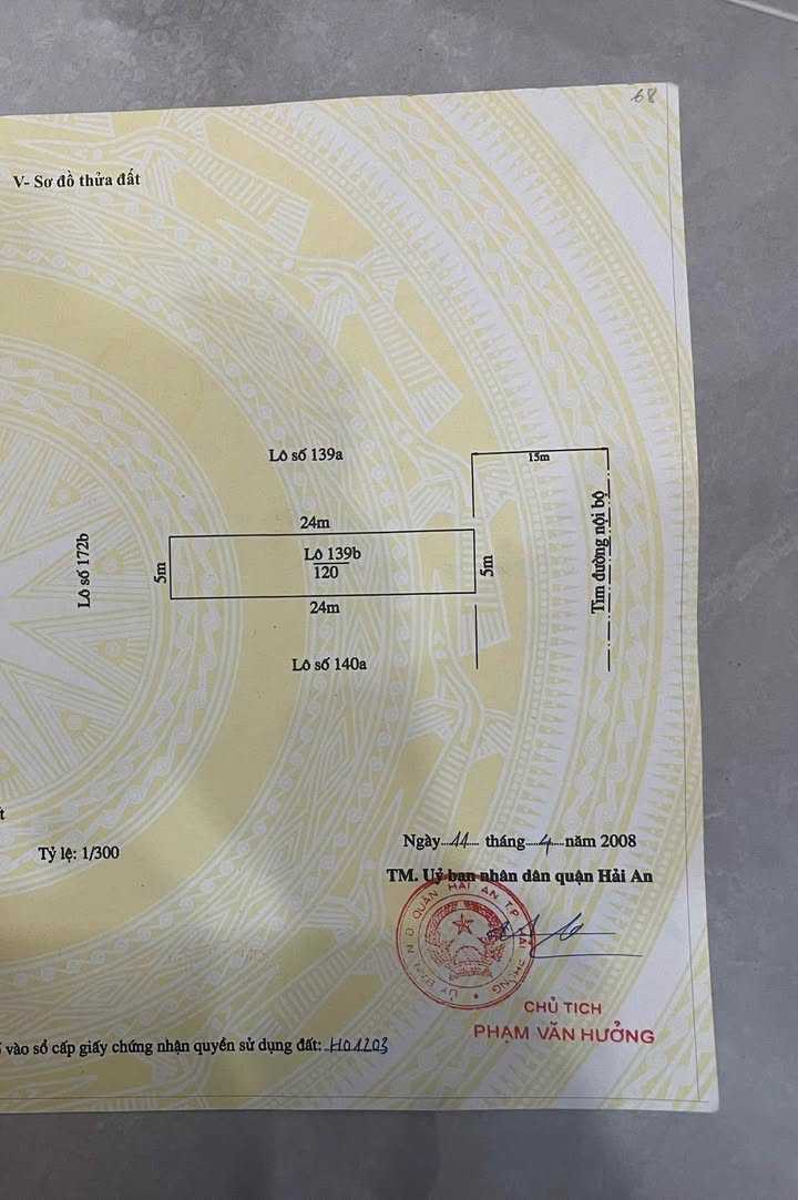 Đất TDC Đồng Dứa, Hải Phòng 120m² giá 4.8 tỷ - Đường 30m, Hướng Đông
