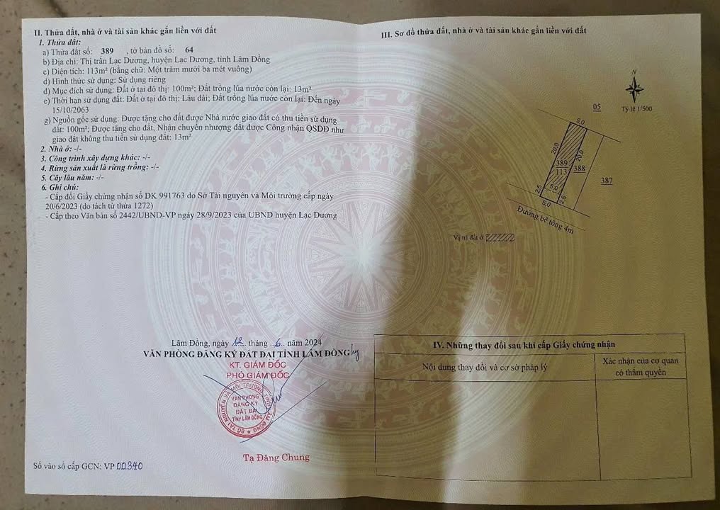 Đất nền chính chủ tại phường Lang Biang, Đà Lạt 113m² giá chỉ 2 tỷ - Cơ hội đầu tư lý tưởng!