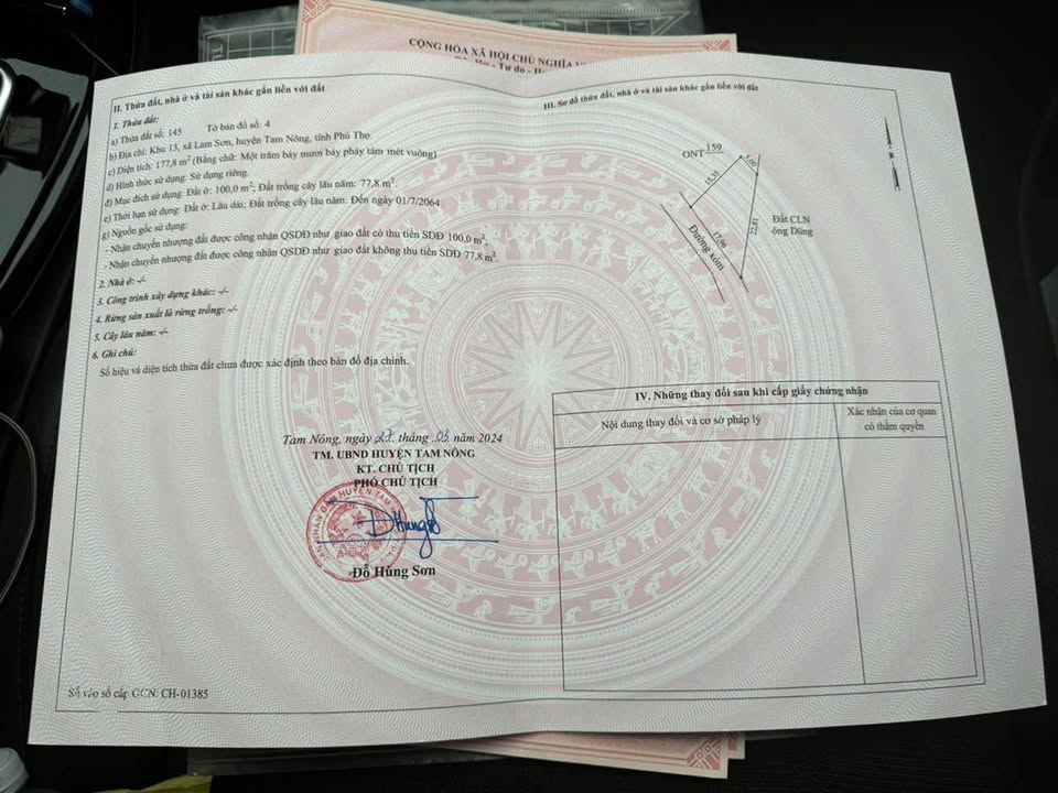 Đất thổ cư Vạn Xuân 178m² - Sổ đỏ chính chủ, vị trí thuận lợi gần trường học!