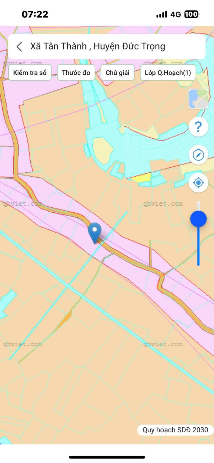 Đất nền Tân Hội 1579m² giá 2.3 tỷ - Mặt tiền đường bê tông, lô góc