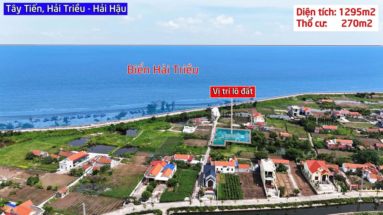 Đất nền ven biển Hải Triều 1295m² giá thỏa thuận - Đầu tư sinh lời cao!