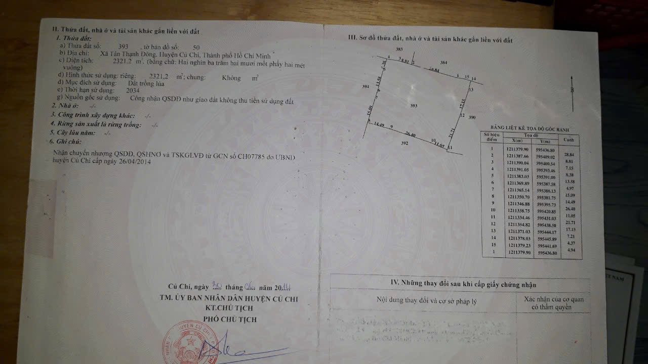 Đất trồng cây lâu năm 8500m² xã Tân Thạnh Đông, Củ Chi - Giá chỉ 15.3 tỷ