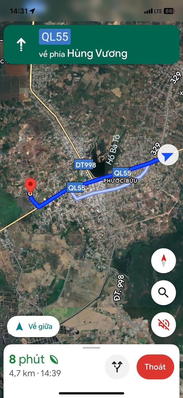 Đất nền Phước Tân, Xuyên Mộc 304m² giá 1 tỷ - Vị trí đắc địa gần biển Hồ Tràm!