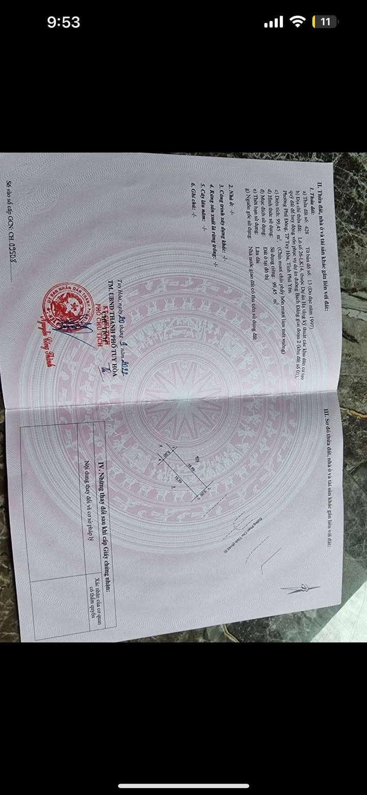 Đất nền Tuy Hòa 99m² giá 2.5 tỷ - Gần biển, vị trí đắc địa!