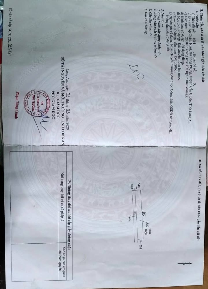 Đất lúa 2000m² xã Long Phụng - Giá 1.3 tỷ - Đầu tư sinh lời ngay!