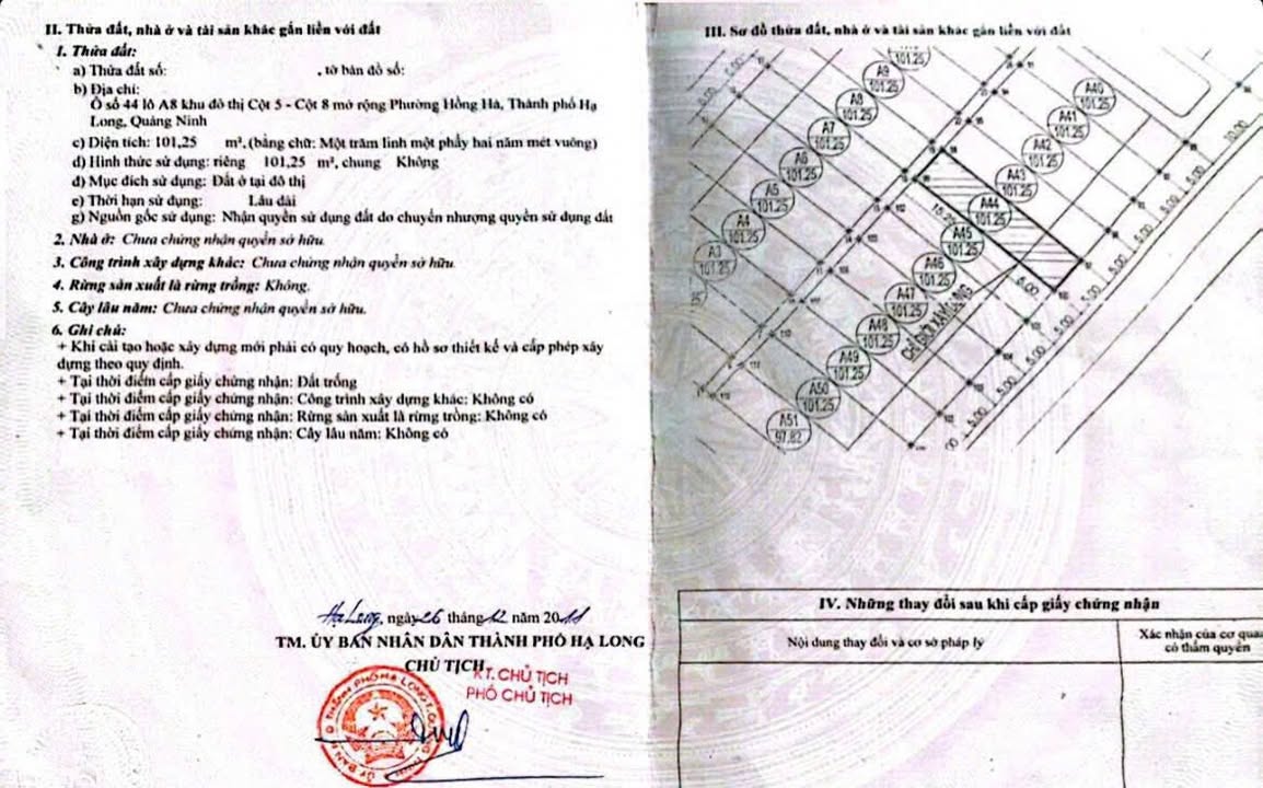 Đất nền trung tâm Cột 5 - Hồng Hà, Hạ Long 101m² giá 8.1 tỷ - Sổ đỏ chính chủ, vị trí đắc địa!