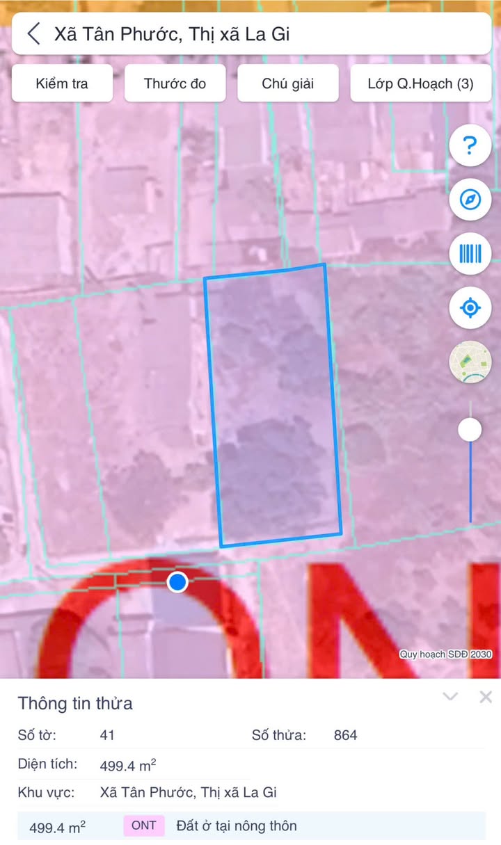 Đất thổ cư 495m² Thôn Thanh Linh, Tân Phước chỉ 1,5 tỷ - Đầu tư sinh lời ngay!