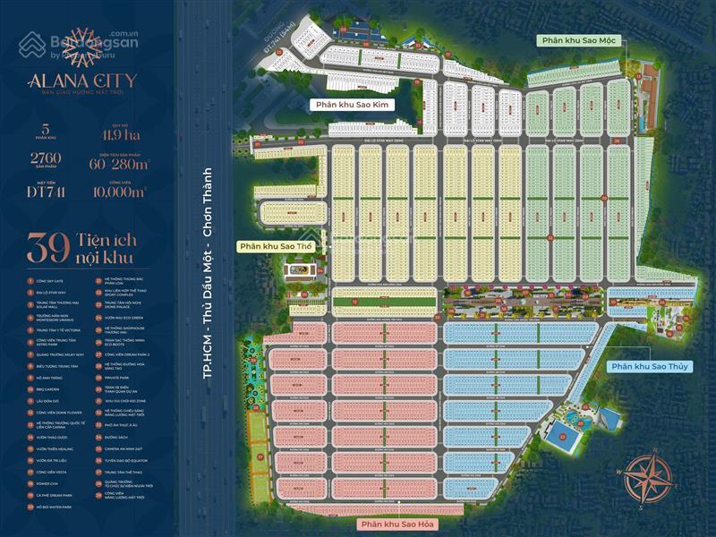 Đất nền Alana City Phú Giáo 93.5m² giá 990 triệu - Vị trí đắc địa cửa ngõ TP. HCM!