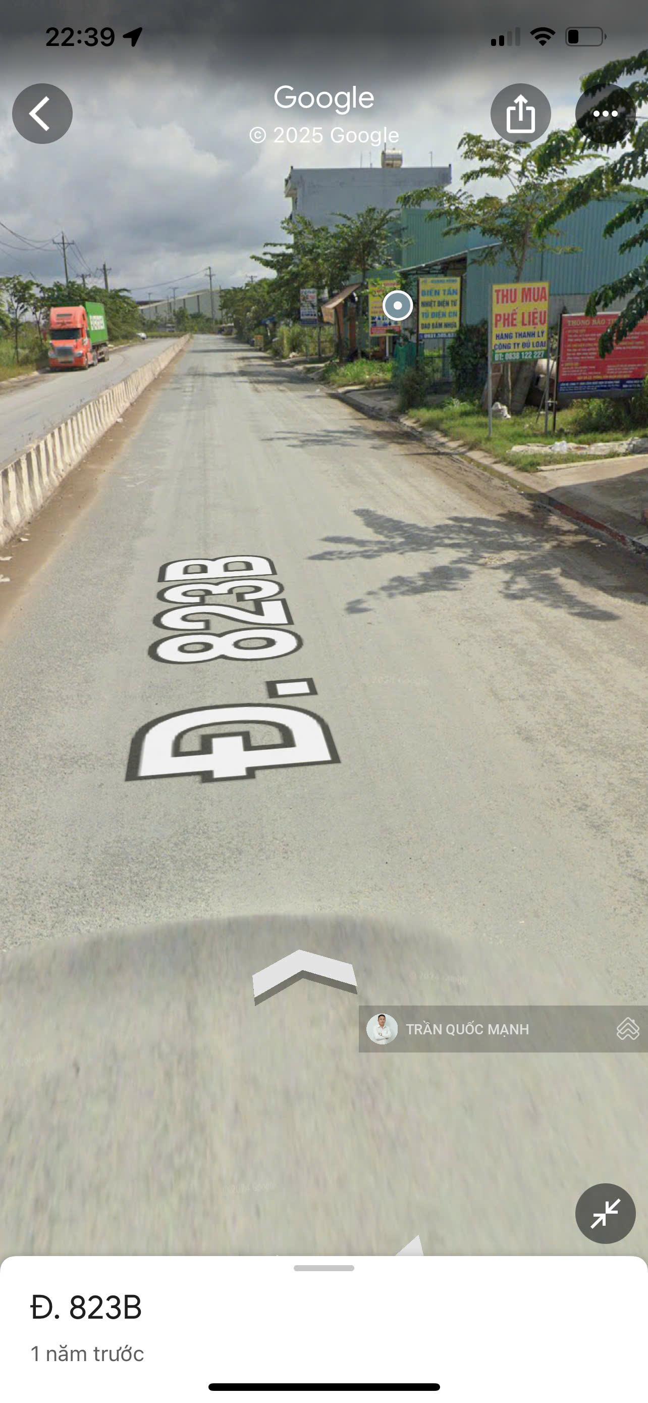 Bán lô đất 2 mặt tiền đường 823B, Đức Hòa Đông, 64m² - Kinh doanh sầm uất!