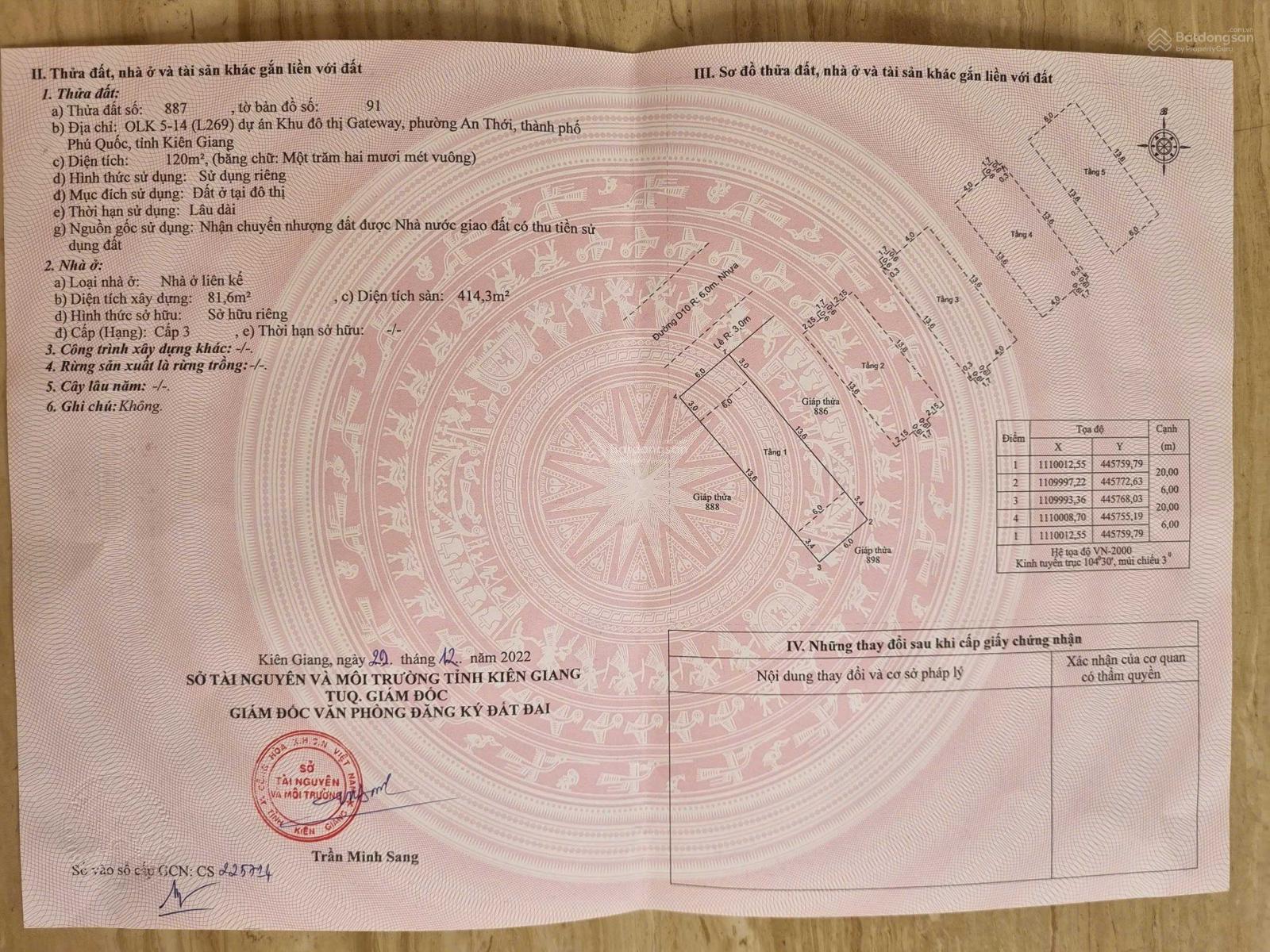 Nhà phố góc L269 Sun Grand City New An Thới 120m² - Sổ đỏ chính chủ, gần biển!