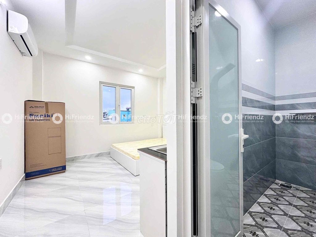 Căn hộ cho thuê quận Bình Tân 24m² giá 3.9 triệu - Full nội thất, view cửa sổ trời!