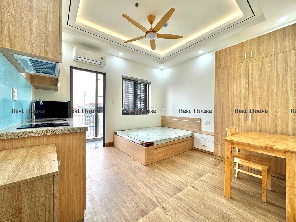 Căn hộ ban công, giặt riêng 35m² giá 4.8 triệu - Mới 100% ngay chợ Tân Phú!