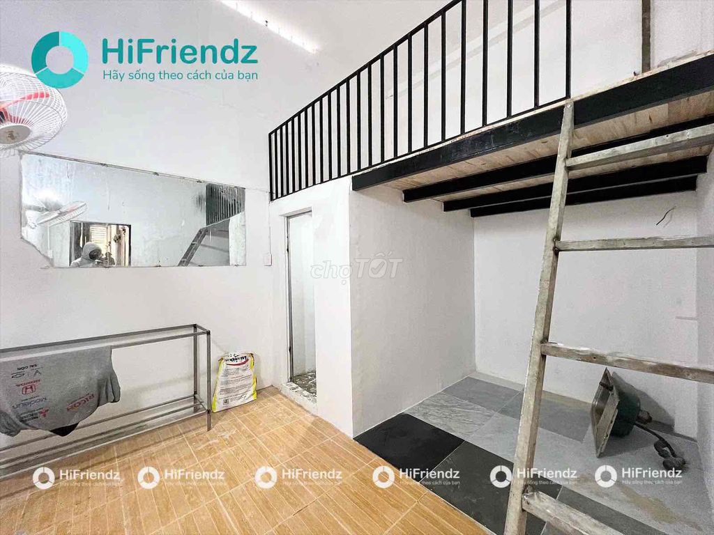 Phòng cho thuê có gác tại Nguyễn Oanh, 30m² - Giờ giấc tự do, hầm xe rộng rãi!