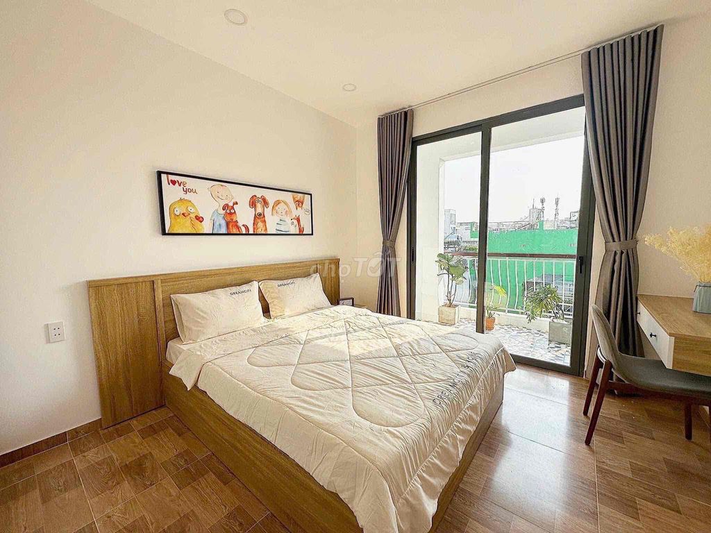 Căn hộ 2PN Ban Công Full Nội Thất tại Bình Thạnh 50m² giá chỉ 9.9 triệu - Tiện nghi đầy đủ!