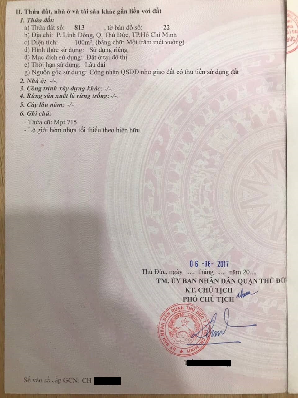 Đất thổ cư hẻm 147 Lý Tế Xuyên, Thủ Đức 100m² chỉ 5.79 tỷ - Cơ hội đầu tư hấp dẫn!