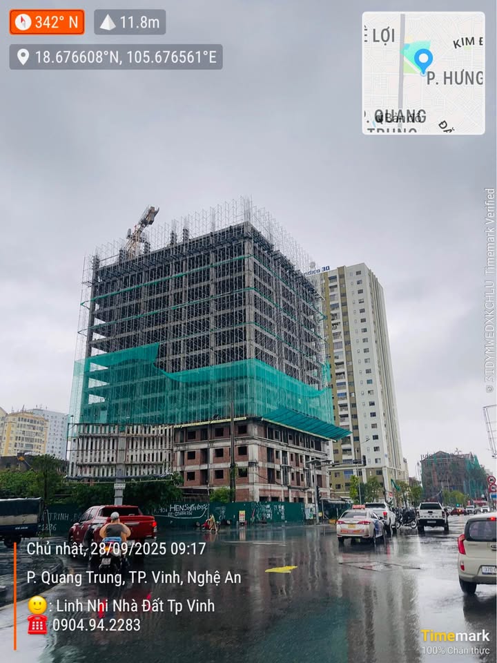 Căn hộ chung cư Handico Vinh 89m² giá thỏa thuận - View quảng trường tuyệt đẹp!