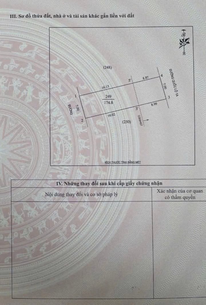 Đất mặt tiền Quốc lộ 1A, Nghi Liên, TP Vinh 174.8m² giá 6.1 tỷ - Cơ hội đầu tư hiếm có!