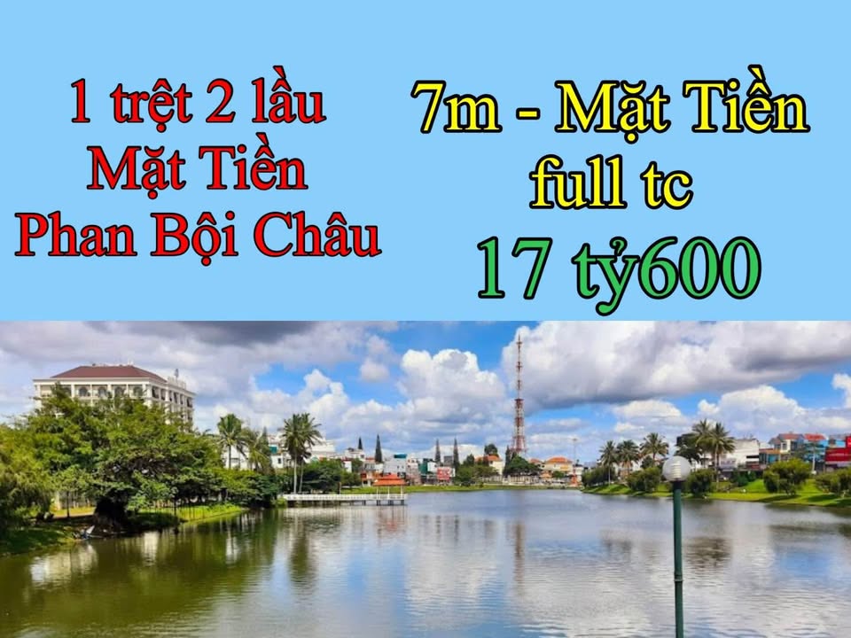 FrontHouse mặt tiền Phan Bội Châu Bảo Lộc 7m giá 17.6 tỷ - Đầu tư sinh lợi!