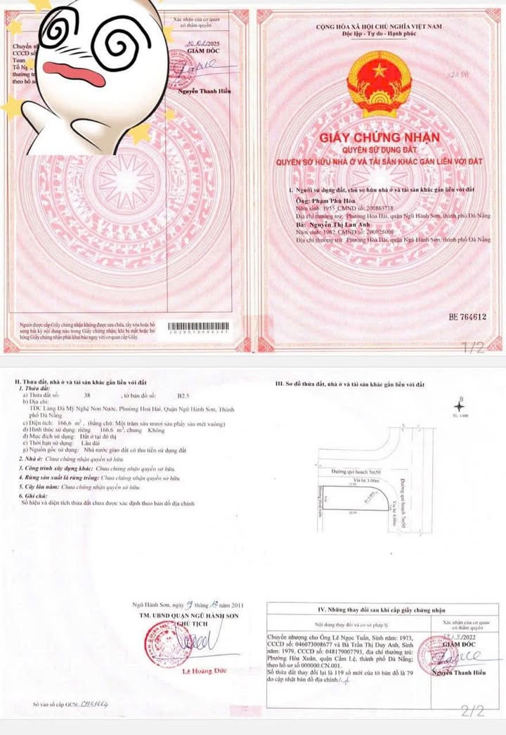 Đất nền góc 2 mặt tiền Hoàng Bình Chính, Hòa Hải, 166m² giá 9.1 tỷ - Tiềm năng phát triển vượt trội!