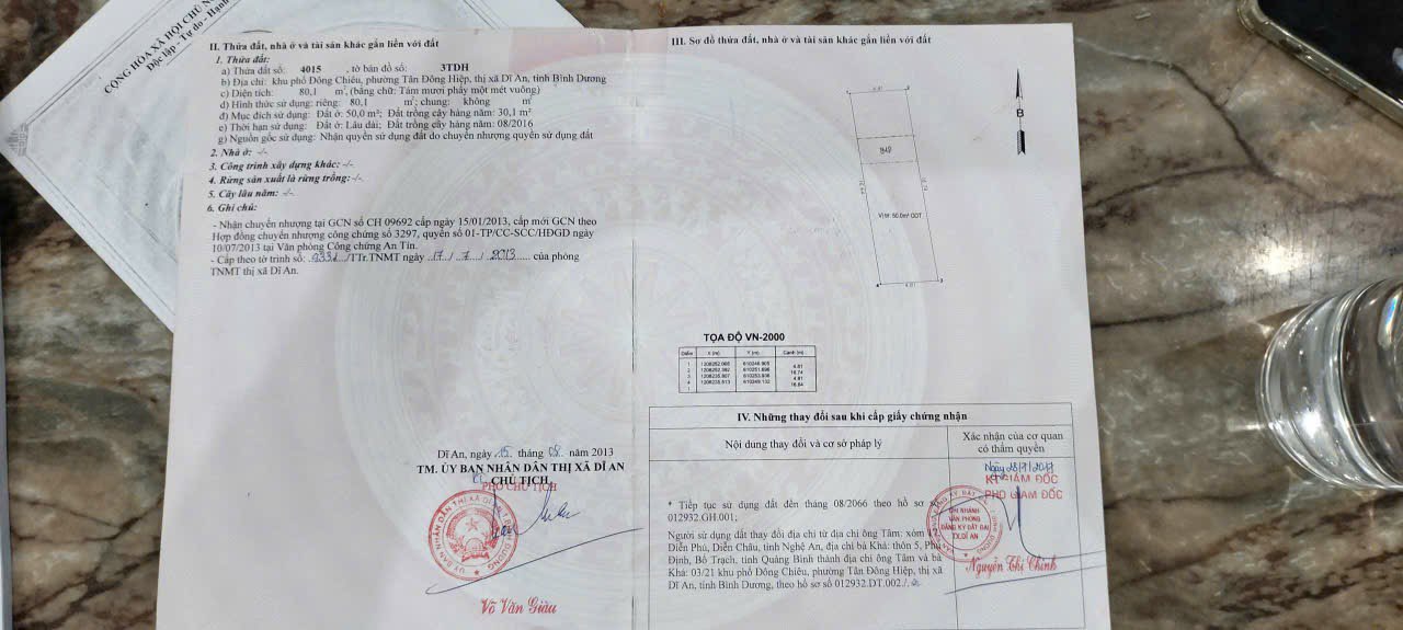 Nhà cấp 4 + 3 phòng trọ Tân Đông Hiệp, Dĩ An 80m² giá 2.25 tỷ - Đầu tư sinh lời ngay!